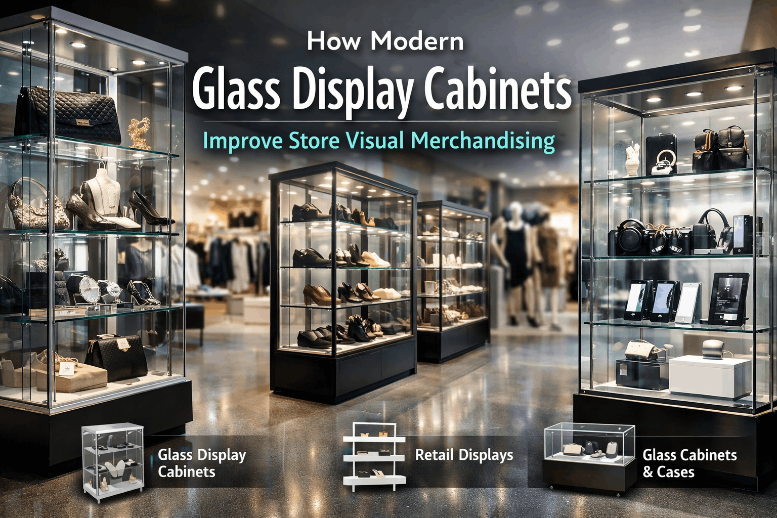 Glass Display Cabinets Retail Displays Glass Cabinets and Cases